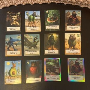 Collectible Reptile Trading Cards - Multicolor Set
